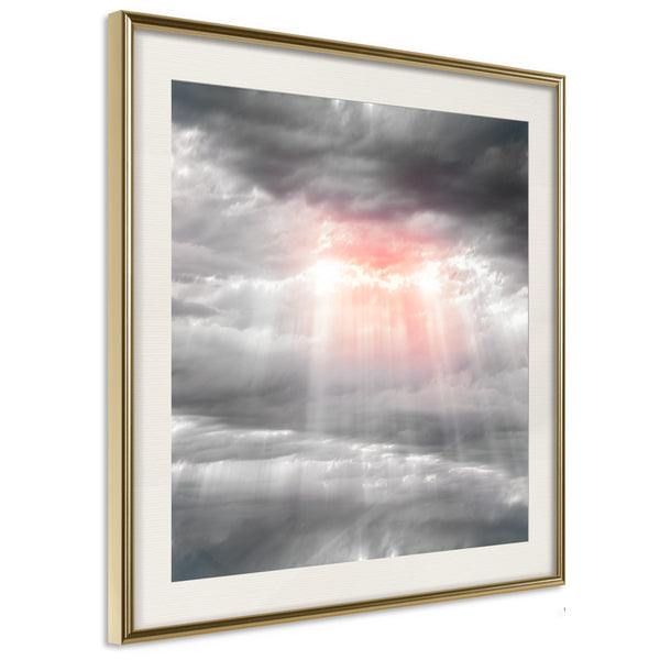 Poster - Sign from Heaven  - goud passepartout