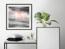 Poster - Sign from Heaven  - zwart passepartout