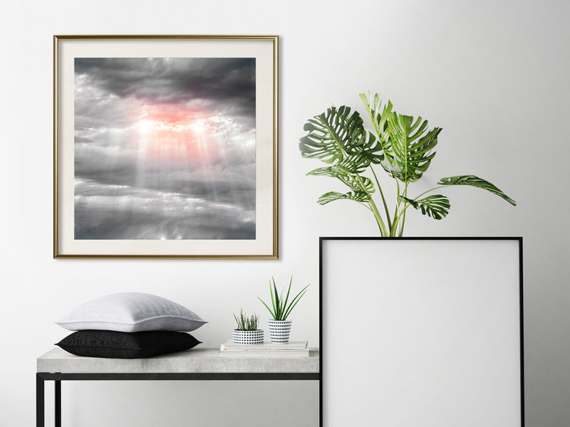 Poster - Sign from Heaven  - goud passepartout