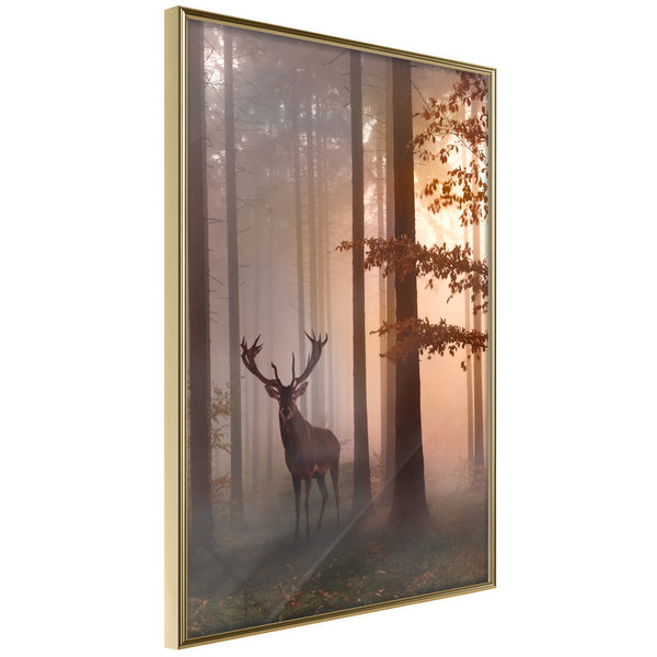 Poster - Forest Seclusion  - goud