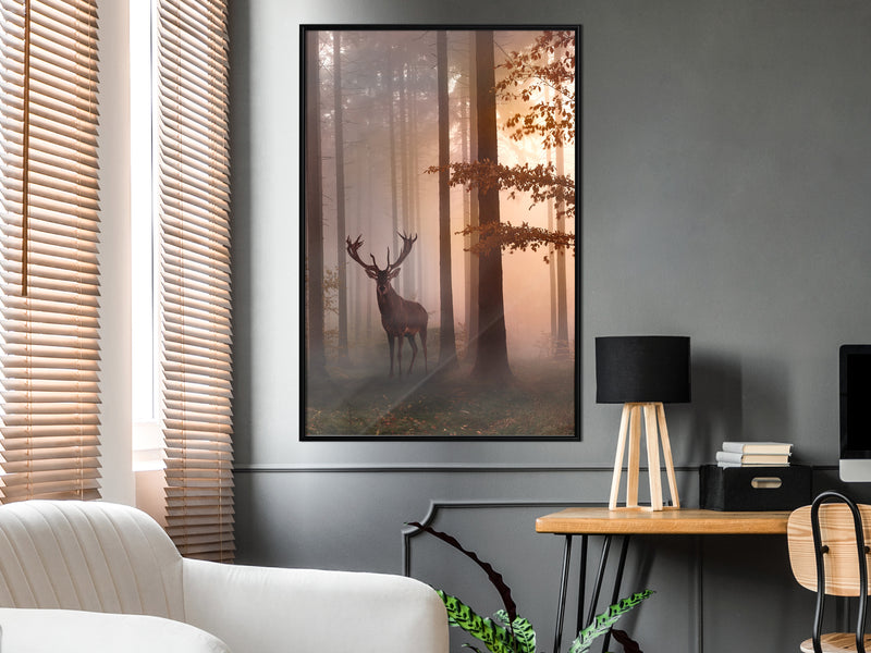 Poster - Forest Seclusion  - zwart