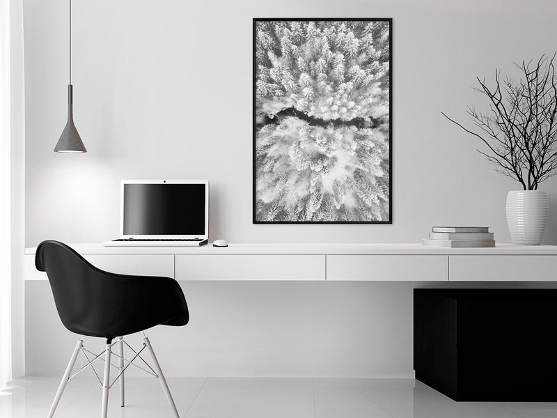 Poster - Frost Land  - zwart