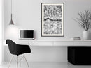 Poster - Frost Land  - zwart passepartout
