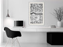 Poster - Frost Land  - wit passepartout