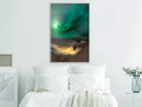 Poster - Green Moon  - wit