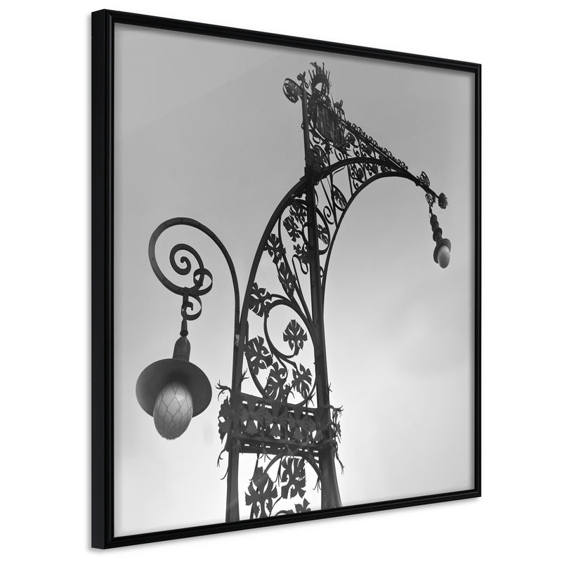 Poster - Charming Lantern  - zwart