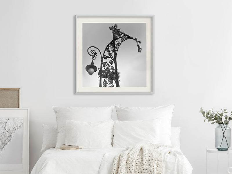 Poster - Charming Lantern  - wit passepartout