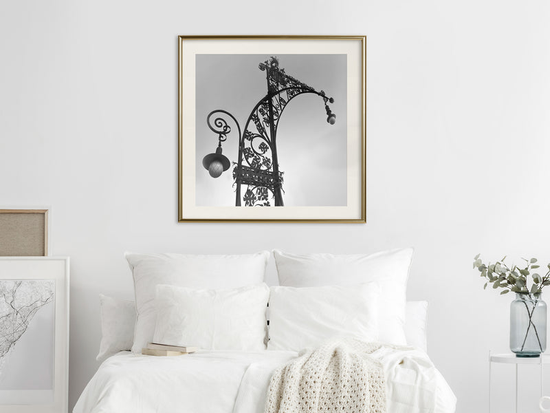 Poster - Charming Lantern  - goud passepartout