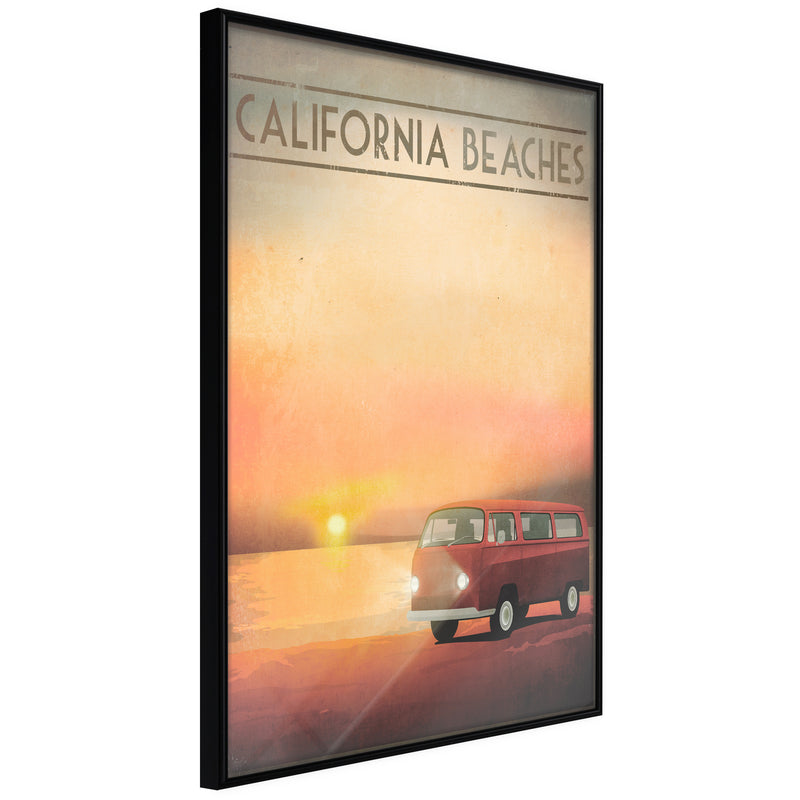 Poster - Old Bus  - zwart