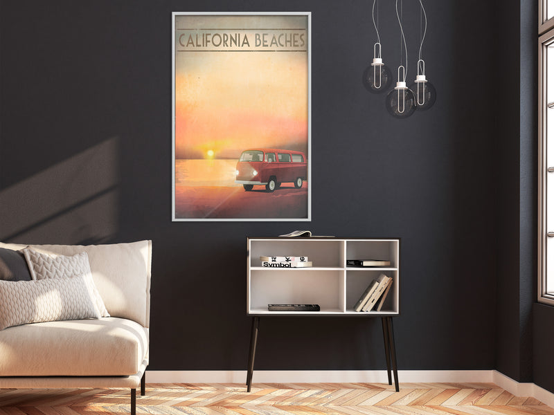 Poster - Old Bus  - wit