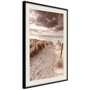 Poster - Sandy Path   - zwart passepartout