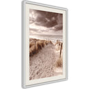 Poster - Sandy Path   - wit passepartout