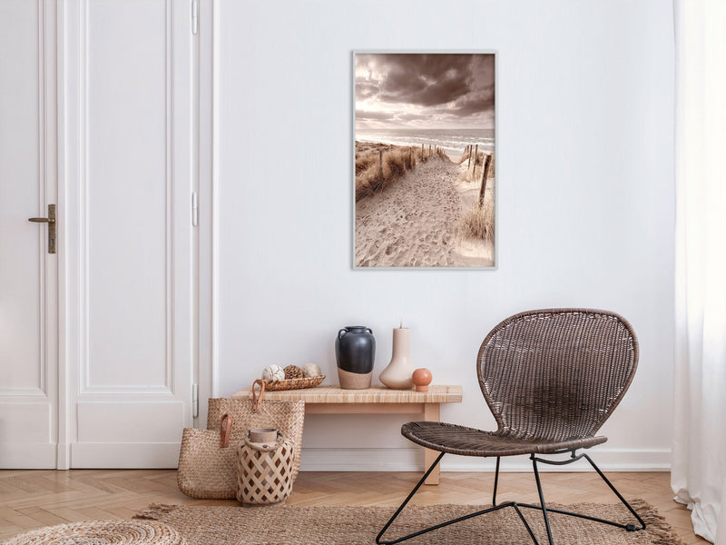 Poster - Sandy Path   - wit