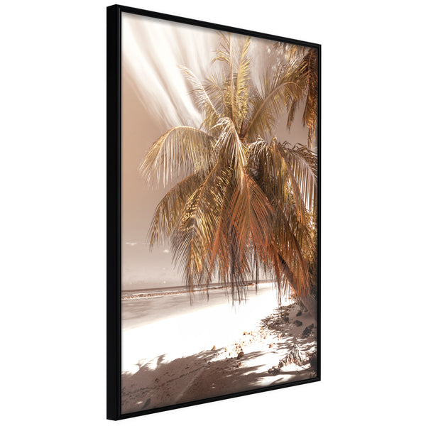 Poster - Paradise in Sepia  - zwart