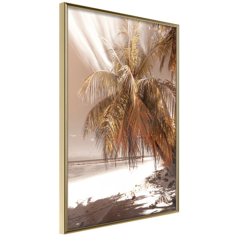 Poster - Paradise in Sepia  - goud