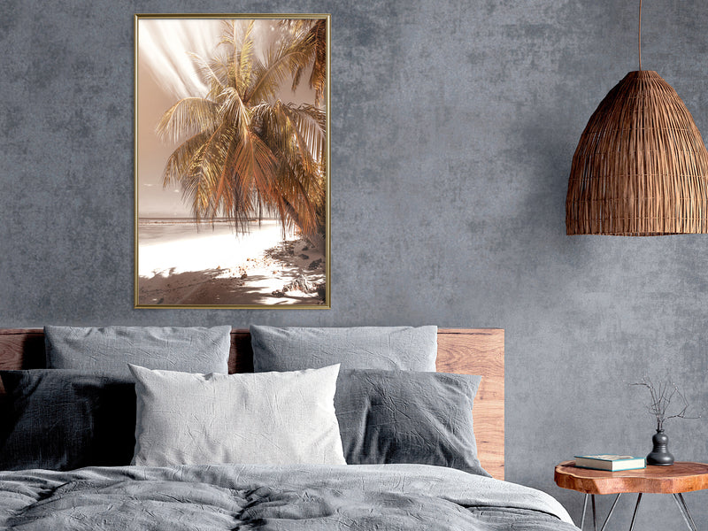 Poster - Paradise in Sepia  - goud