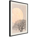 Poster - Tree in the Morning  - zwart passepartout