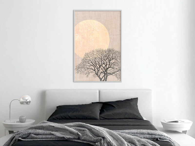 Poster - Tree in the Morning  - wit