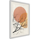 Poster - Gloomy Tree  - wit passepartout