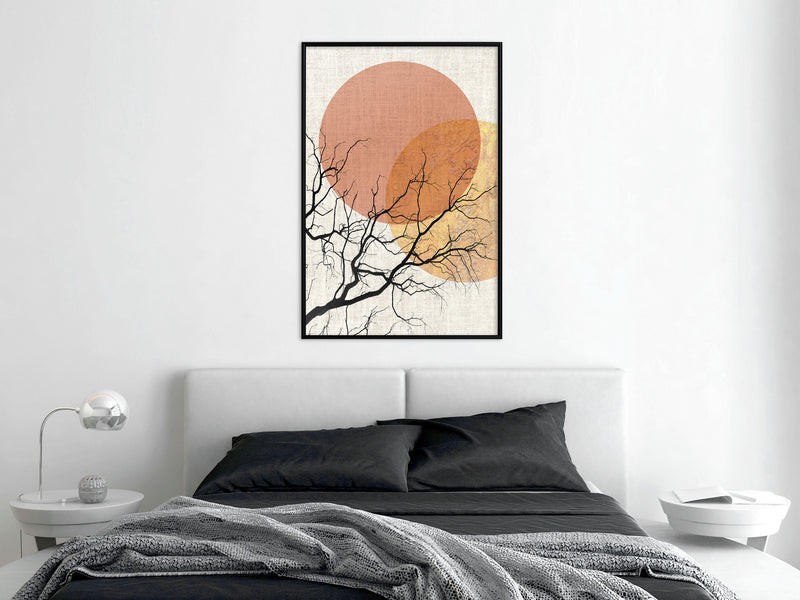 Poster - Gloomy Tree  - zwart