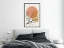 Poster - Gloomy Tree  - zwart passepartout