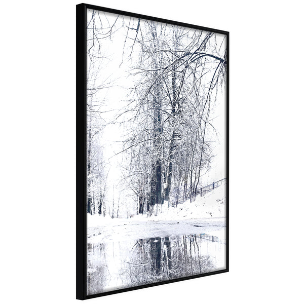 Poster - Snowy Park  - zwart