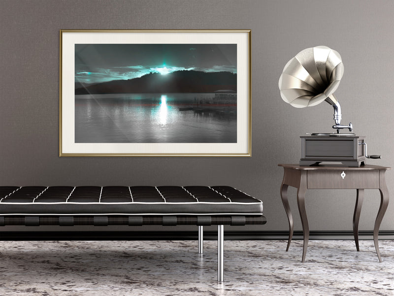 Poster - Aurora at the Horizon   - goud passepartout