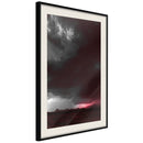 Poster - Dark Sky  - zwart passepartout