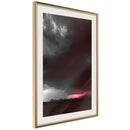 Poster - Dark Sky  - goud passepartout