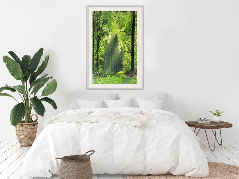 Poster - Forest Path  - wit passepartout