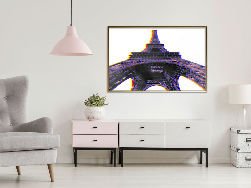 Poster - Symbol of Paris (Purple)  - goud