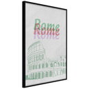 Poster - Pastel Rome  - zwart