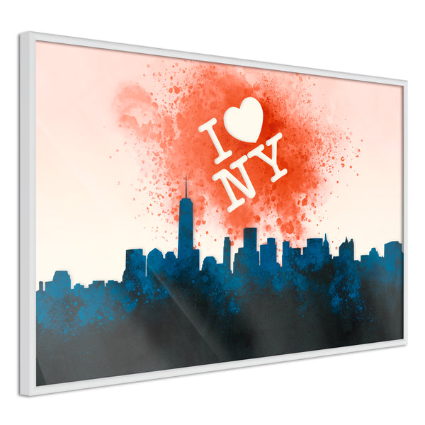 Poster - Inscription Above the City  - wit