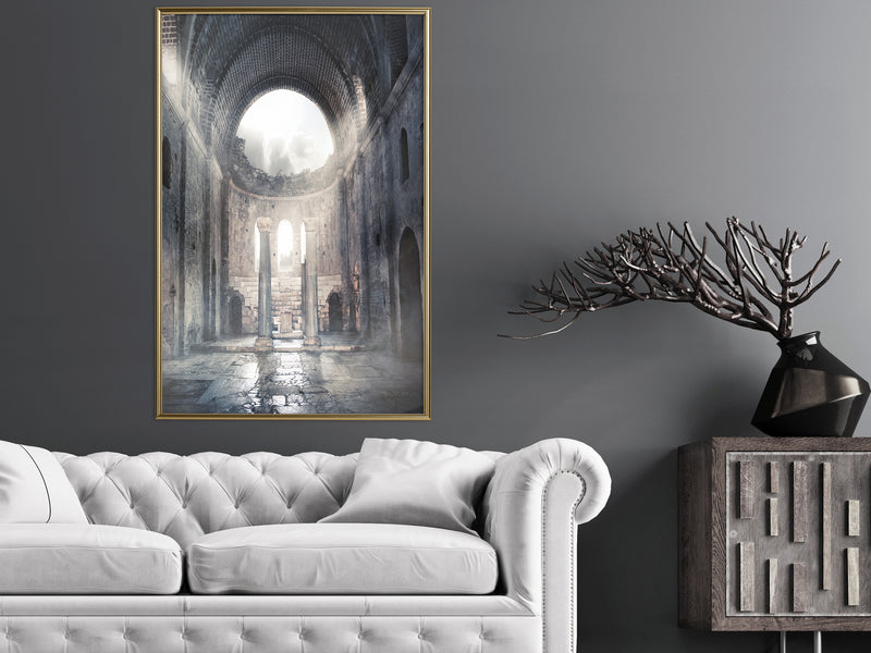 Poster - Ruins of a Cathedral  - goud