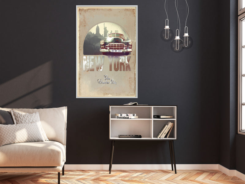 Poster - Big Apple  - wit