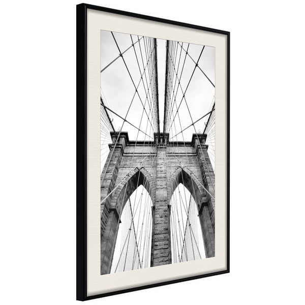 Poster - Symmetry  - zwart passepartout