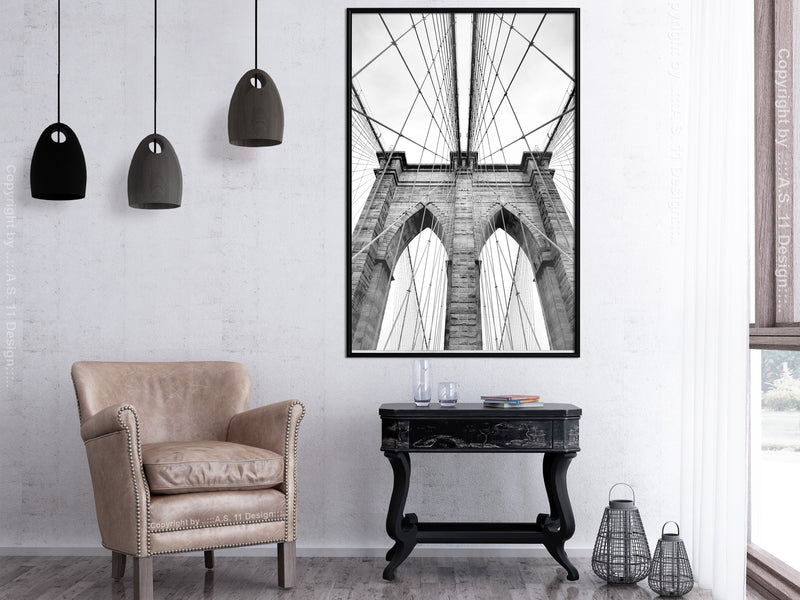 Poster - Symmetry  - zwart