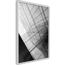 Poster - Steel and Glass (Grey)  - wit