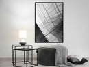 Poster - Steel and Glass (Grey)  - zwart