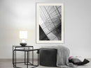 Poster - Steel and Glass (Grey)  - wit passepartout