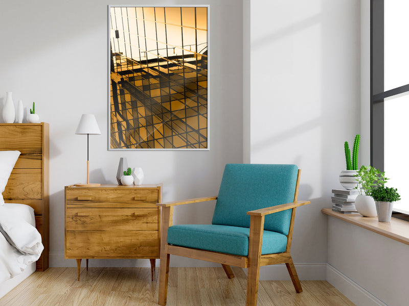 Poster - Steel and Glass (Yellow)  - wit