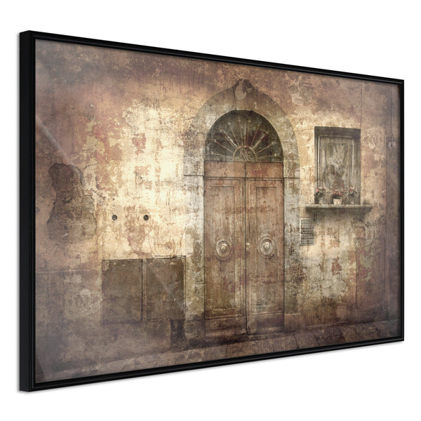 Poster - Mysterious Door  - zwart