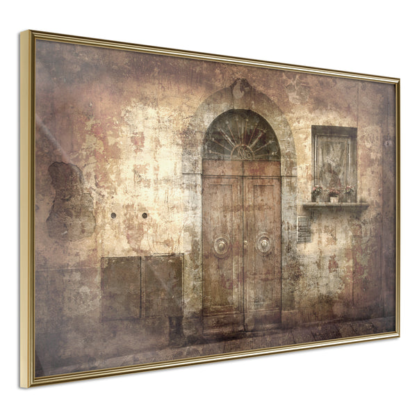 Poster - Mysterious Door  - goud