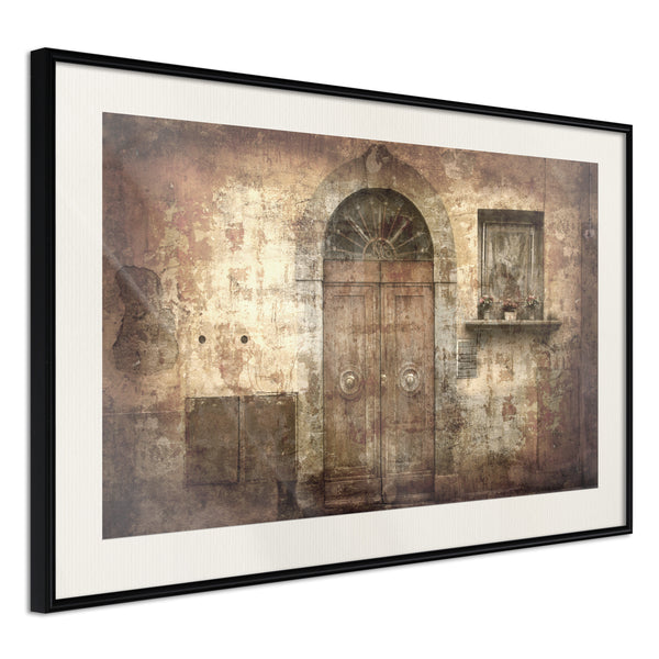 Poster - Mysterious Door  - zwart passepartout