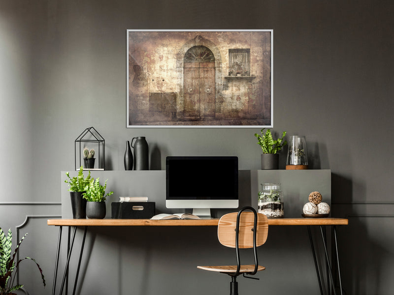 Poster - Mysterious Door  - wit
