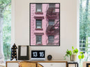 Poster - Pink Facade  - zwart