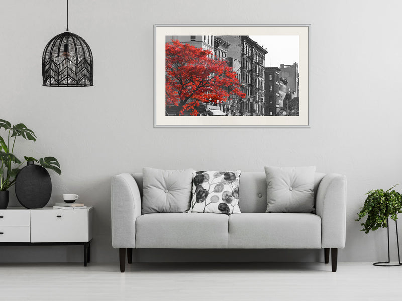 Poster - Autumn Colours II  - wit passepartout