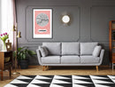 Poster - City map: London (Pink)  - zwart