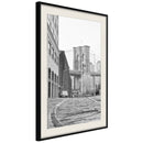 Poster - Postcard from New York  - zwart passepartout