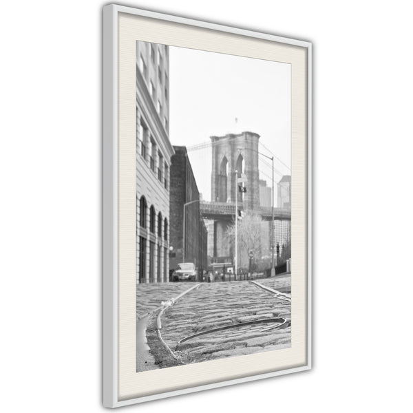 Poster - Postcard from New York  - wit passepartout